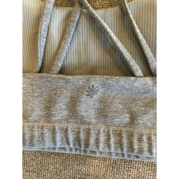 Athleta Girl Sports Bra Size Extra Extra Large (16) heathered Gray - Picture 3 of 4